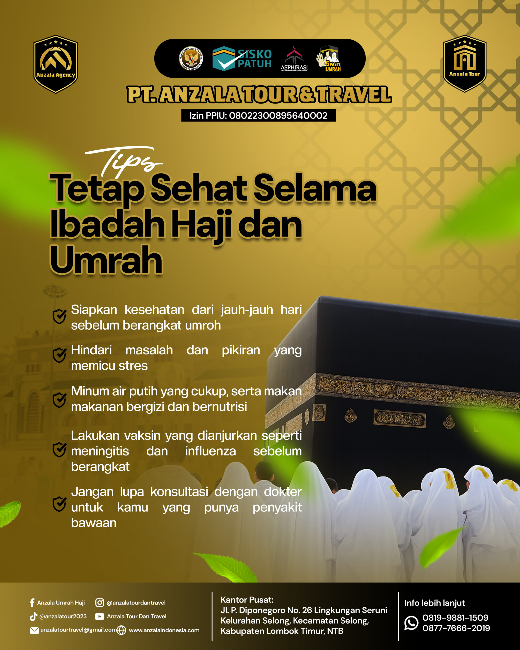 TIPS AGAR TETAP FIT SELAMA DI TANAH SUCI MAKKAH DAN MADINAH
